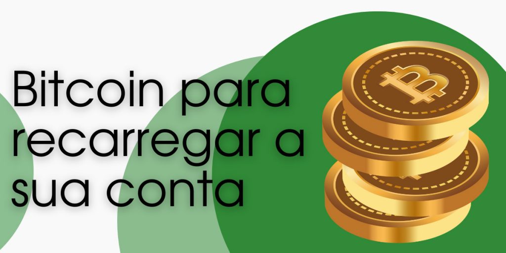 Como posso usar Bitcoin para financiar minha conta?